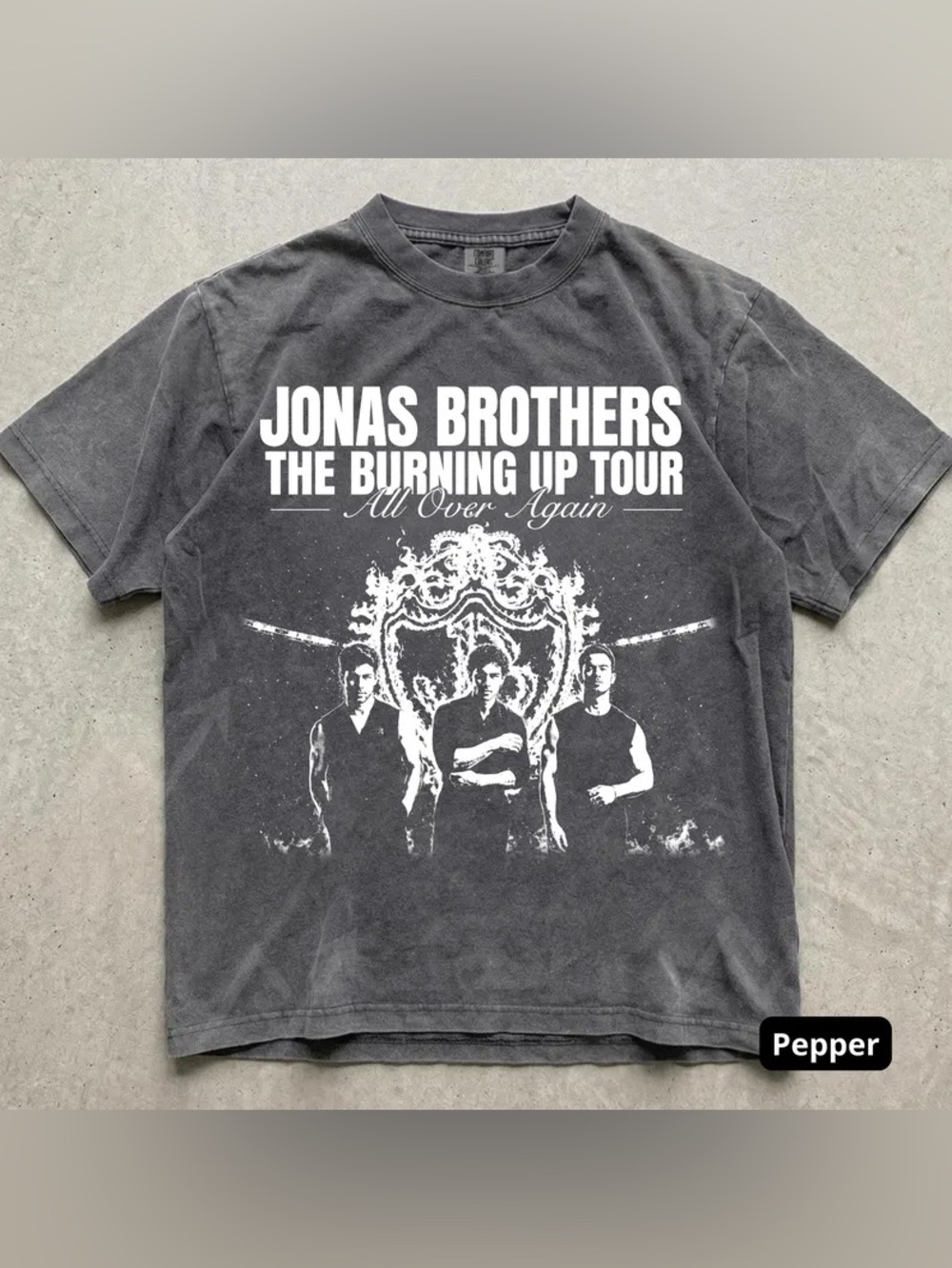 JB Burning Up Tour 2026 Comfort Color T-Shirt, 2000s Pop Rock Fan Tee